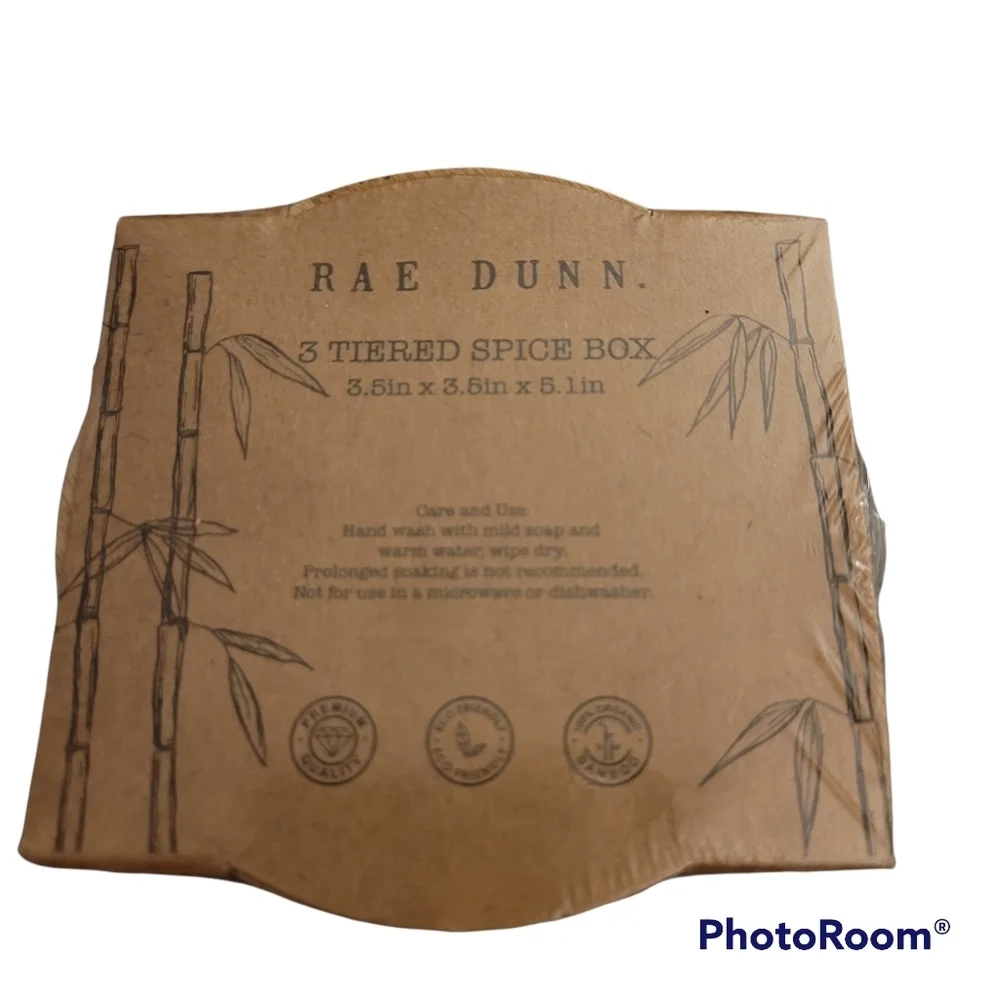 NWT Rae Dunn wooden spice boxes